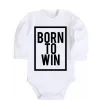 Детский боди Born to win Белый фото