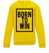 Дитячий світшот Born to win Сонячно жовтий фото