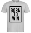 Чоловіча футболка Born to win Сірий Чоловіча футболка Born to win Сірий фото
