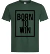 Чоловіча футболка Born to win Темно-зелений Чоловіча футболка Born to win Темно-зелений фото