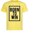 Чоловіча футболка Born to win Лимонний Чоловіча футболка Born to win Лимонний фото