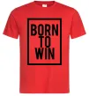 Чоловіча футболка Born to win Червоний Чоловіча футболка Born to win Червоний фото