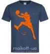 Мужская футболка Basketball jump Темно-синий фото