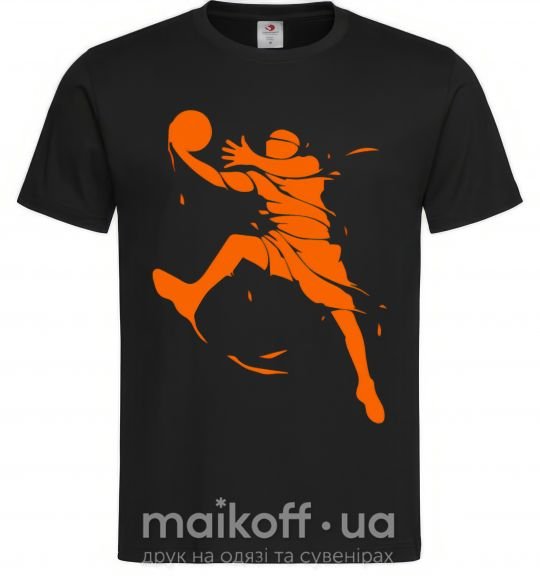 Мужская футболка Basketball jump Черный фото