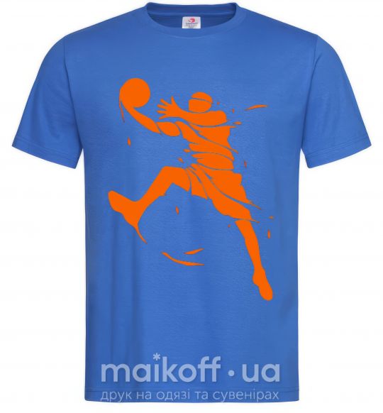 Мужская футболка Basketball jump Ярко-синий фото