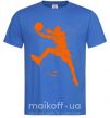 Чоловіча футболка Basketball jump Яскраво-синій фото