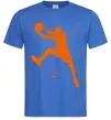 Чоловіча футболка Basketball jump Яскраво-синій фото