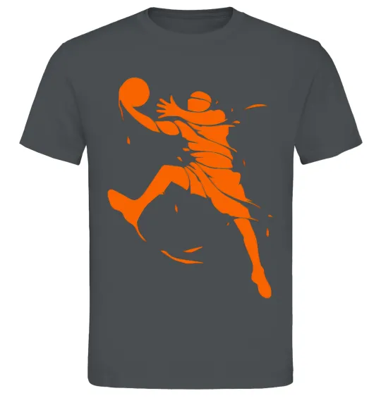 Чоловіча футболка Basketball jump Графіт фото