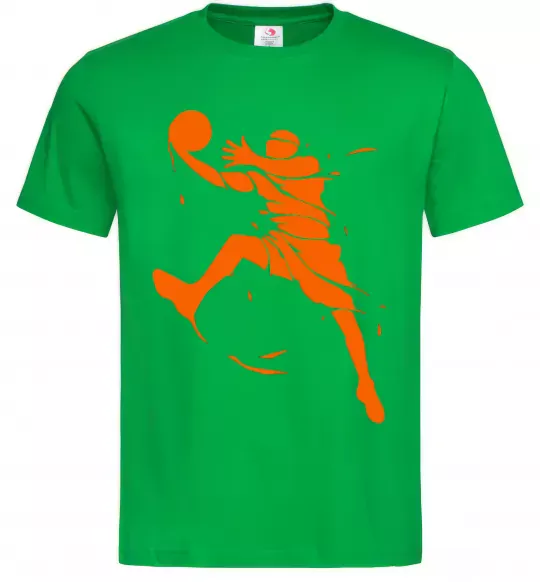 Чоловіча футболка Basketball jump Зелений фото