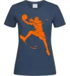 Женская футболка Basketball jump Темно-синий фото