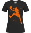 Женская футболка Basketball jump Черный фото