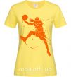 Жіноча футболка Basketball jump Лимонний фото