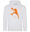 Мужская толстовка (худи) Basketball jump Серый меланж Мужская толстовка (худи) Basketball jump Серый меланж фото