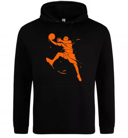 Женская толстовка (худи) Basketball jump Черный фото