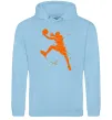 Женская толстовка (худи) Basketball jump Голубой Женская толстовка (худи) Basketball jump Голубой фото