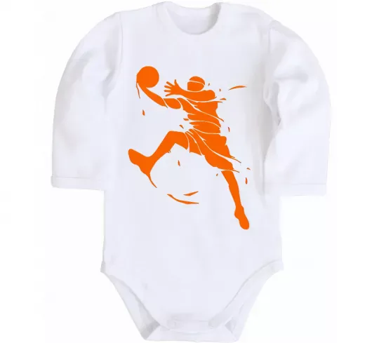 Детский боди Basketball jump Белый фото