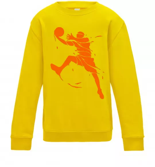 Дитячий світшот Basketball jump Сонячно жовтий фото