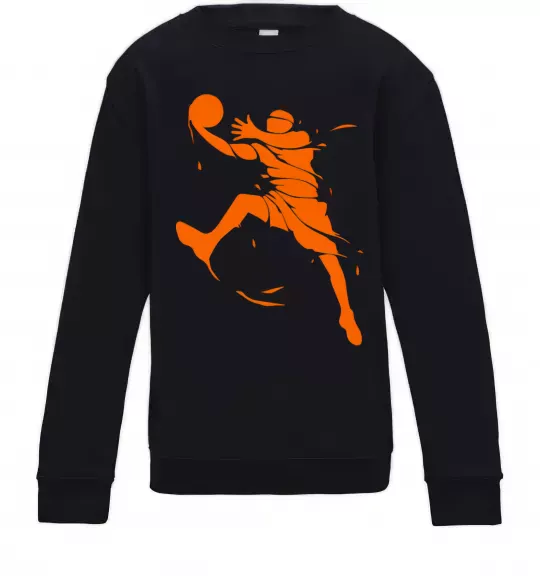 Дитячий світшот Basketball jump Чорний фото