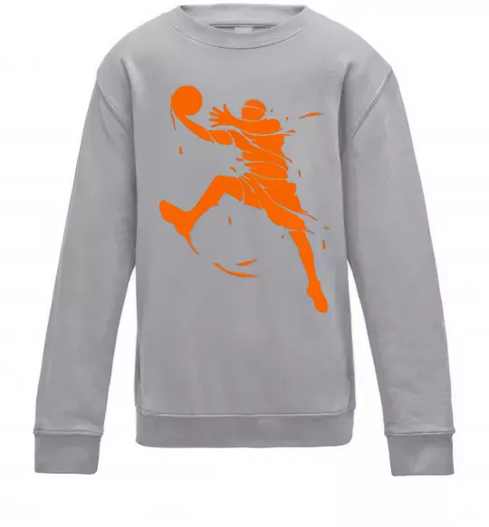 Дитячий світшот Basketball jump Сірий меланж фото