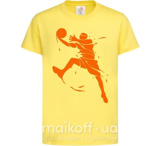 Дитяча футболка Basketball jump Лимонний фото