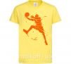 Детская футболка Basketball jump Лимонный фото