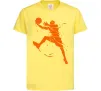 Дитяча футболка Basketball jump Лимонний Дитяча футболка Basketball jump Лимонний фото