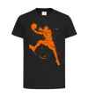 Дитяча футболка Basketball jump Чорний фото