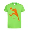Дитяча футболка Basketball jump Лаймовий фото
