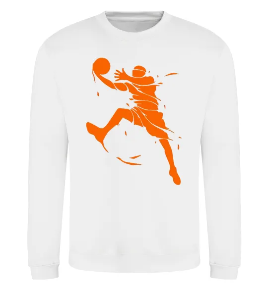 Світшот Basketball jump Білий фото