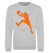 Світшот Basketball jump Сірий меланж фото