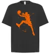 Футболка Оверсайз Basketball jump Черный фото