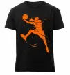 Мужская премиум футболка Basketball jump Черный фото