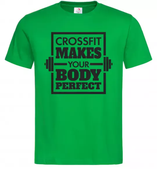 Чоловіча футболка Crossfit makes your body perfect Зелений фото