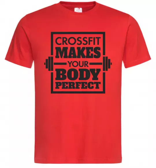 Чоловіча футболка Crossfit makes your body perfect Червоний фото