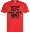 Чоловіча футболка Crossfit makes your body perfect Червоний фото