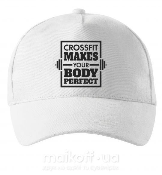 Кепка Crossfit makes your body perfect Белый фото