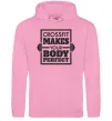 Жіноча толстовка (худі) Crossfit makes your body perfect Рожевий фото