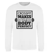 Світшот Crossfit makes your body perfect Білий фото