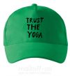 Кепка Trust the yoga Зеленый фото