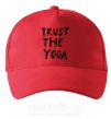 Кепка Trust the yoga Красный фото