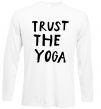 Лонгслів Trust the yoga Білий фото