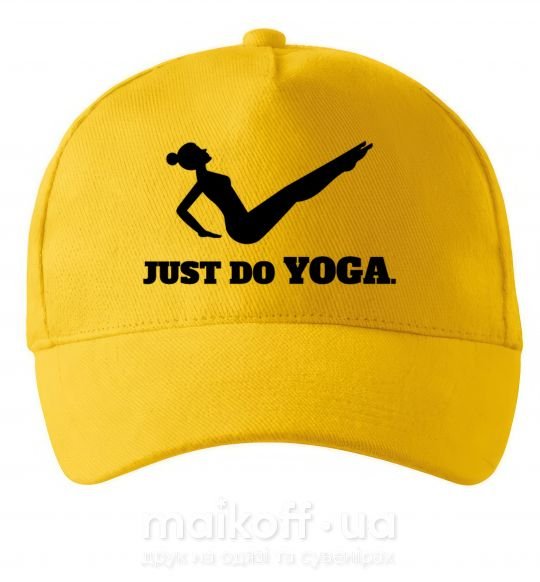 Кепка Just do yoga Сонячно жовтий фото