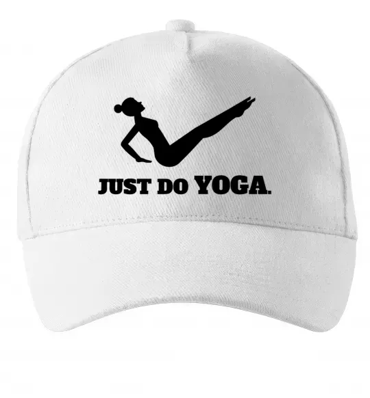 Кепка Just do yoga Белый фото