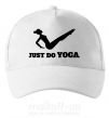 Кепка Just do yoga Білий фото