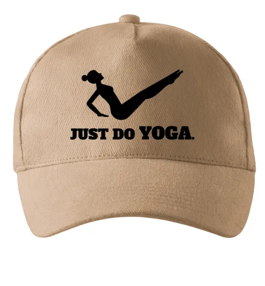 Кепка Just do yoga Песочный фото