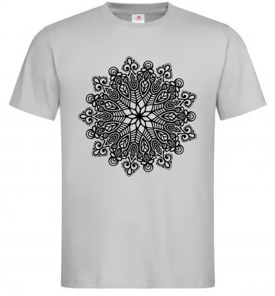 Мужская футболка Візерунок хінді Серый фото