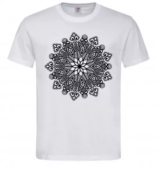 Мужская футболка Візерунок хінді Белый фото