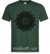 Мужская футболка Узор хинди Темно-зеленый фото