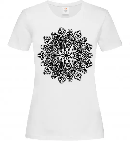 Жіноча футболка Візерунок хінді Білий фото