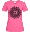 Жіноча футболка Візерунок хінді Яскраво-рожевий фото
